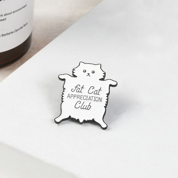 Fat Cat Appreciation Club Enamel Pin