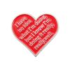 Heart Self Love Typography Enamel Pin