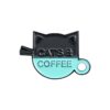 Coffee and Book Enamel Pins