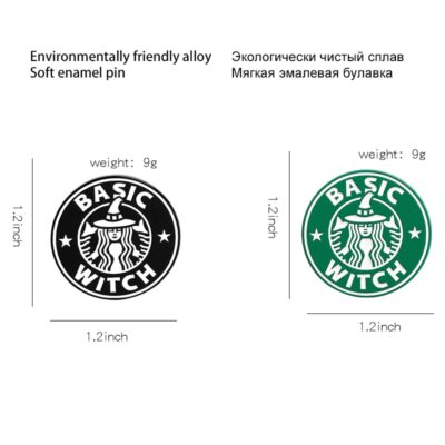 Starbuck Label Enamel Pins