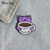 Cats & Caffeine Enamel Pin