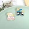 Camper Van Enamel Pin