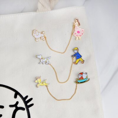 Walking Dog Enamel Pin