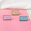 1 KISS 1 HUG 1 SMILE Coupon Enamel Pin