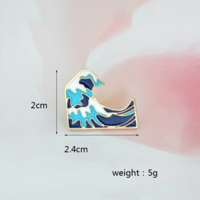 The Great Wave Enamel Pins