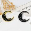 Black Moon Cat Enamel Pin