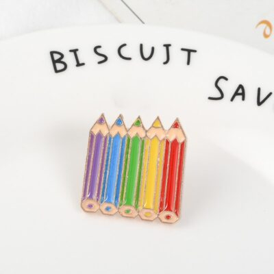 Colored Pencils Enamel Pin
