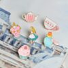 Fairy Tale Alice's Adventures in Wonderland Button Pins