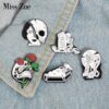 Skeleton Love Enamel Pins