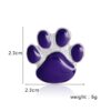 Purple Dog Paw Enamel Pin