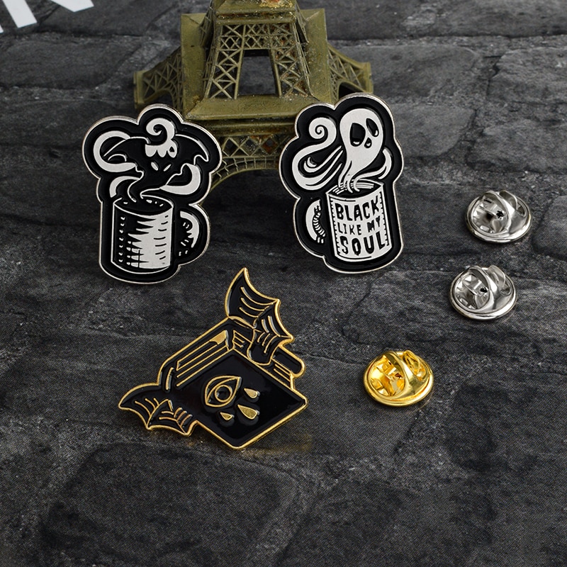 3pcs/set Magical Spooky Enamel Pins
