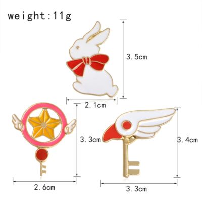 Sakura Anime Enamel Pins