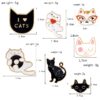 Cartoon Kittens Enamel Pins