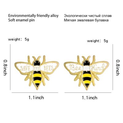 Save the Bees Enamel Pins