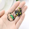 Cats and Fishes Enamel Pins