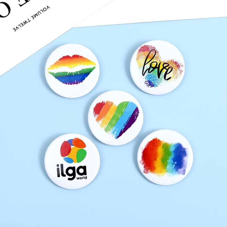 Lgbtq Pride Flag Enamel Pin Miss Zoe Enamel Jewelry 3361