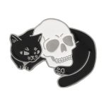 skull cat silver